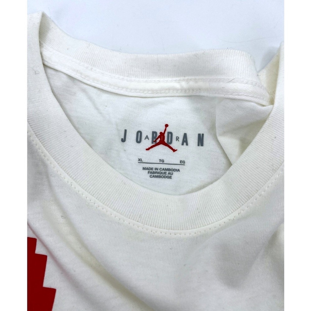 Nike Air Jordan 23 Holidays Long Sleeve Top Shirt White Mens Sz XL DC9793-010 - Picture 3 of 8